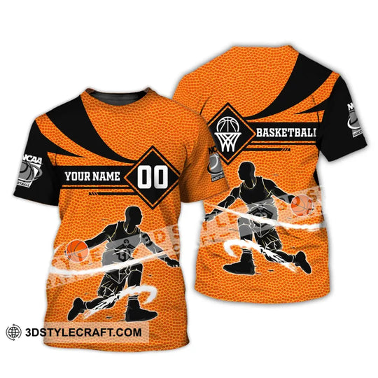 Man Shirt, Custom Name and Number Basketball T-Shirt, NCAA Basketball, Gift for Basketball Player style option 2