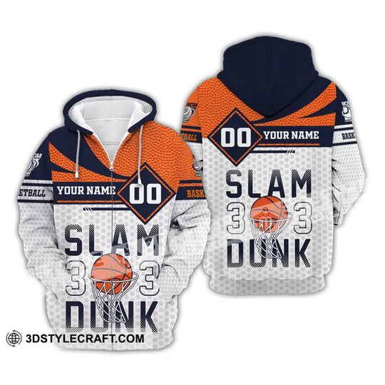 Man Shirt, Custom Name and Number Basketball T-Shirt, Slam Dunk, Gift for Basketball Player style option 3