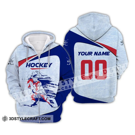 Man Shirt, Custom Name and Number Hockey T-Shirt, Ice Hockey, Gift for Hockey Player style option 4