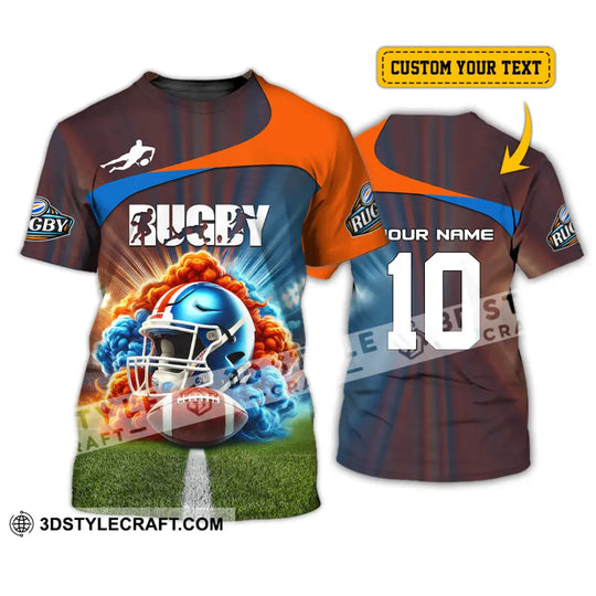 Man Shirt, Custom Name and Number Rugby Football T-Shirt, Rugby Hoodie Long Sleeve Shirt , Gift for Rugby Lovers style option 1