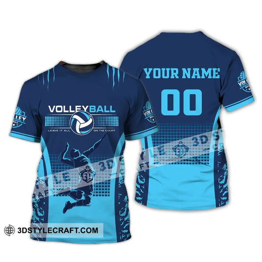 Man Shirt, Custom Name and Number Volleyball T-Shirt, Gift for Volleybal Player style option 3