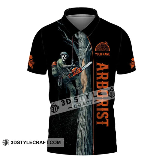Man Shirt, Custom Name Arborist Shirt, Arborist T-Shirt Hoodie Long Sleeve Shirt style option 4