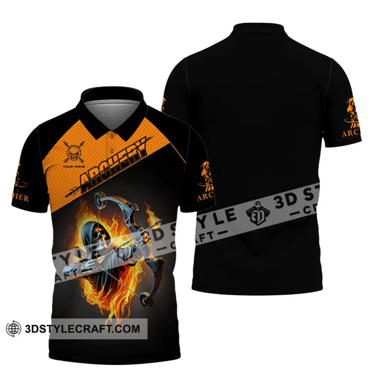 Man Shirt, Custom Name Archery T-Shirt, Archer Hoodie Long Sleeve Shirt , Gift for Archery Lovers style option 4