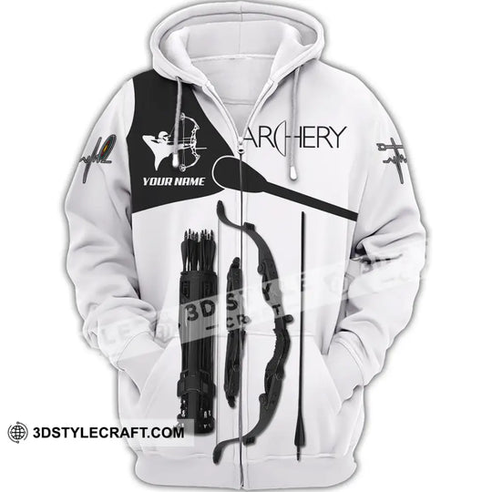 Man Shirt, Custom Name Archery T-Shirt, Archer Hoodie Long Sleeve Shirt , Gift for Archery Lovers style option 3