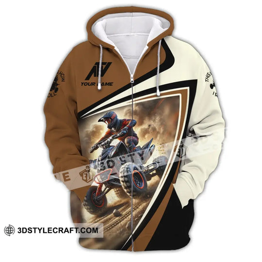 Man Shirt, Custom Name ATV Shirt,  All Terrain Vehicle Hoodie Shirt Polo Long Sleeve Shirt style option 3