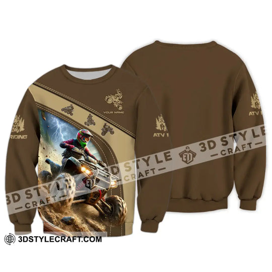 Man Shirt, Custom Name ATV Riding Shirt, ATV Riding Gift, ATV Riding Polo Shirt Long Sleeve Hoodie style option 4