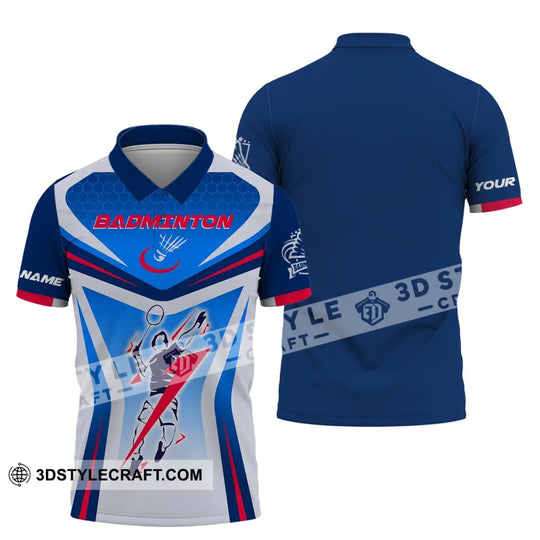 Man Shirt, Custom Name Badminton T-Shirt, Badminton Shirt, Gift For Badminton Player style option 4