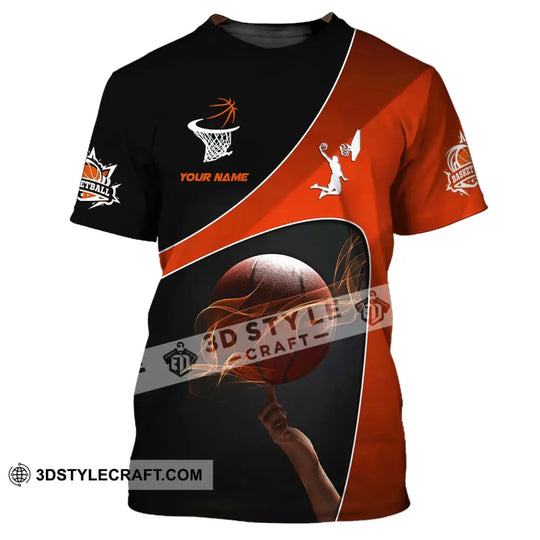 Man Shirt, Custom Name Basketball T-Shirt, Basketball Player Shirt, Gift for Basketball Lover style option 2