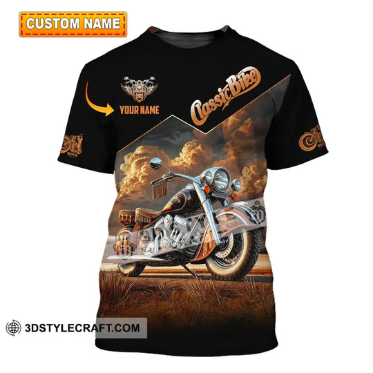 Man Shirt, Custom Name Biker Shirt, Classic Bike Love, T-Shirt for Bikers, Bike Love Clothing style option 1