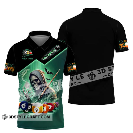 Man Shirt, Custom Name Billiard Shirt, Billiard Apparel, Billiard Polo Long Sleeve, Billiard Love T-Shirt style option 4