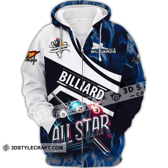 Man Shirt, Custom Name Billiards Shirt, Billiards All Star, Billiards Shirt, Shirt For Billiards Players style option 3