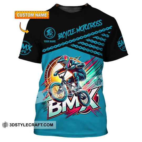 Man Shirt, Custom Name BMX Shirt, BMX Bike Polo Shirt Hoodie Long Sleeve, BMX Bike Gift style option 1