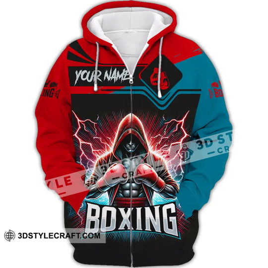 Man Shirt, Custom Name Boxing Shirt, Boxing Lover Hoodie Shirt Polo Long Sleeve, Gift for Boxing Players style option 3