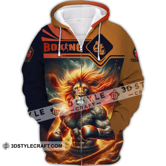 Man Shirt, Custom Name Boxing T-Shirt, Boxing Hoodie Polo Shirt, Gift for Boxing Lover style option 3