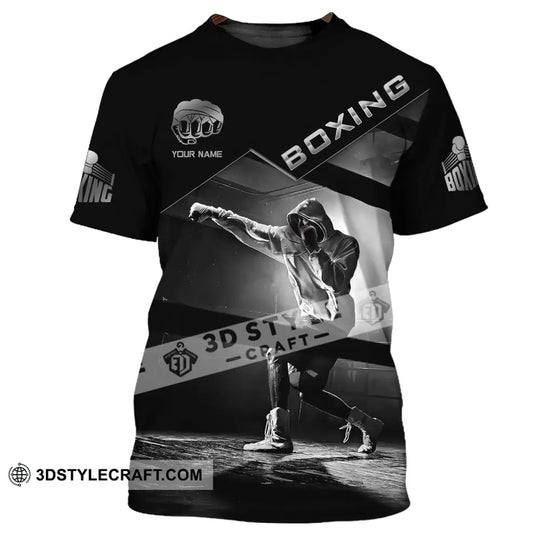 Man Shirt, Custom Name Boxing T-Shirt, Boxing Polo Shirt, Gift for Boxing Lover style option 2