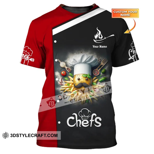 Man Shirt, Custom Name Chef Shirt, Cooking Chef, Gift for Cooking Lovers style option 1