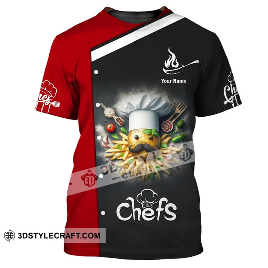 Man Shirt, Custom Name Chef Shirt, Cooking Chef, Gift for Cooking Lovers style option 2