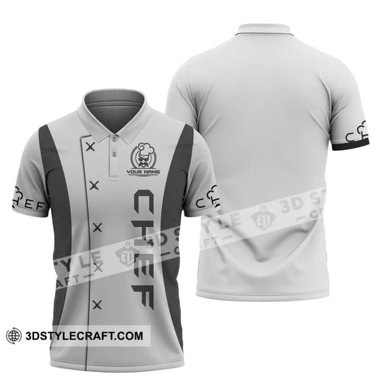 Man Shirt, Custom Name Chef Shirt, Pride Chef, Chef Polo, Gift for Cooking Lovers style option 4