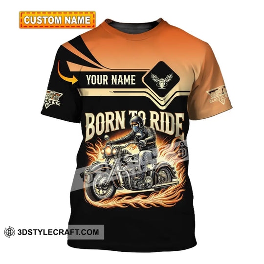 Man Shirt, Custom Name Classic Bike Shirt, Classic Motorcycle T-Shirt Hoodie Long Sleeve Shirt style option 1