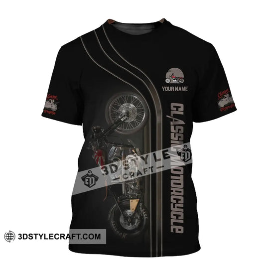 Man Shirt, Custom Name Classic Motorcycle Shirt, Classic Motorcycle T-Shirt Hoodie Long Sleeve Shirt style option 2
