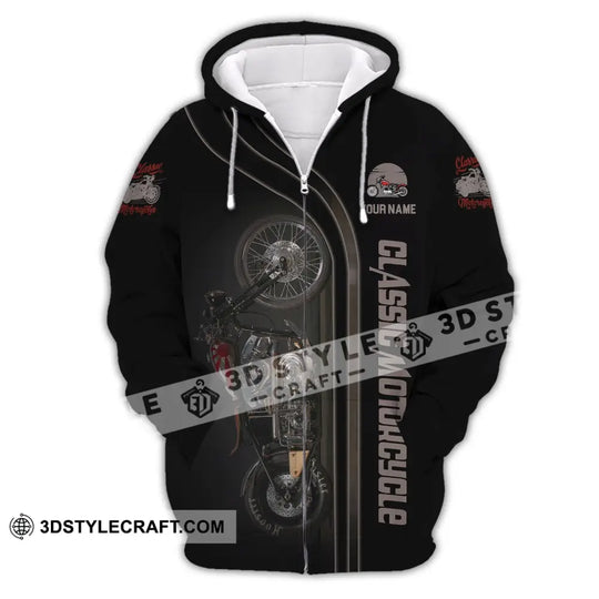 Man Shirt, Custom Name Classic Motorcycle Shirt, Classic Motorcycle T-Shirt Hoodie Long Sleeve Shirt style option 3