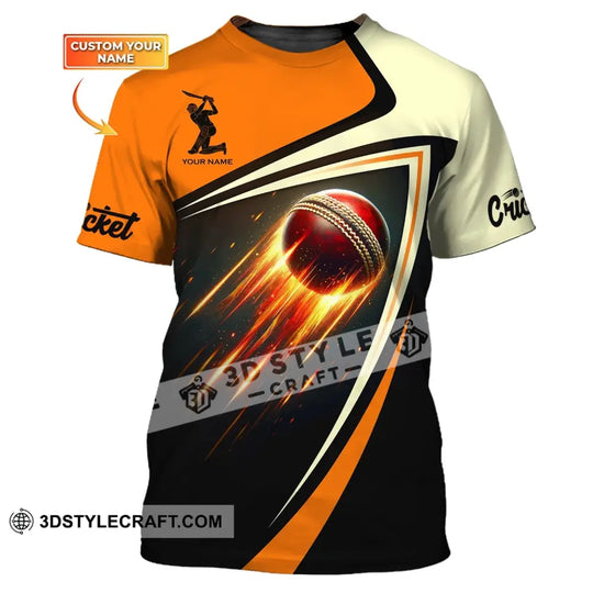 Man Shirt, Custom Name Cricket T-Shirt, Gift for Cricket Lover, Cricket Clothing style option 1