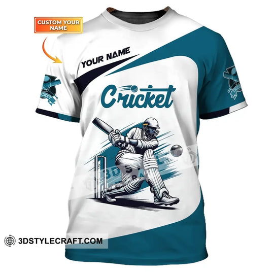 Man Shirt, Custom Name Cricket T-Shirt, Cricket Player Apparel, Gift for Cricket Lover style option 1