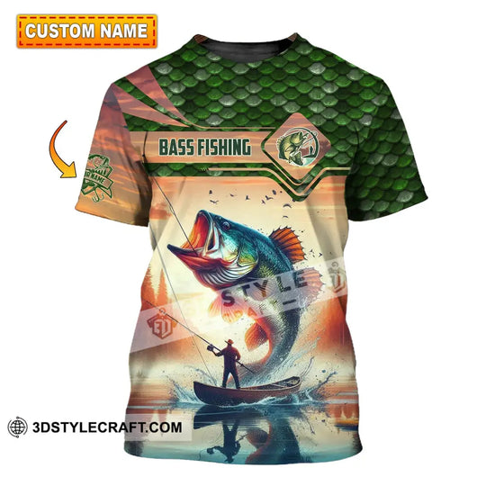 Man Shirt, Custom Name Fishing Shirt, Fishing Lover Shirt, Bass Fishing Hoodie Shirt Polo Long Sleeve style option 1