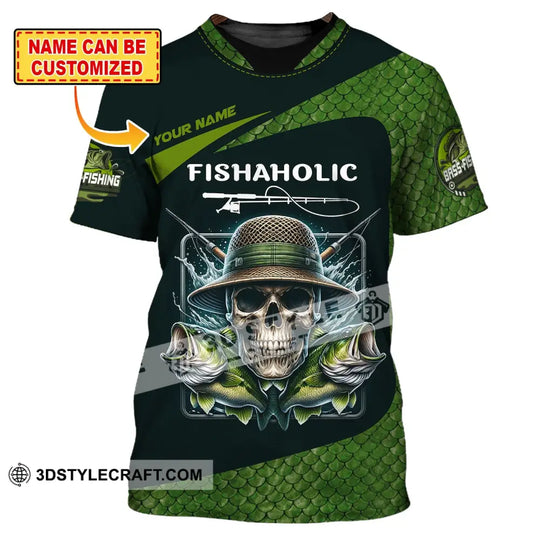 Man Shirt, Custom Name Fishing Shirt, Fishing Lover Shirt, Fishaholic, Fishing Hoodie Shirt Polo Long Sleeve style option 1