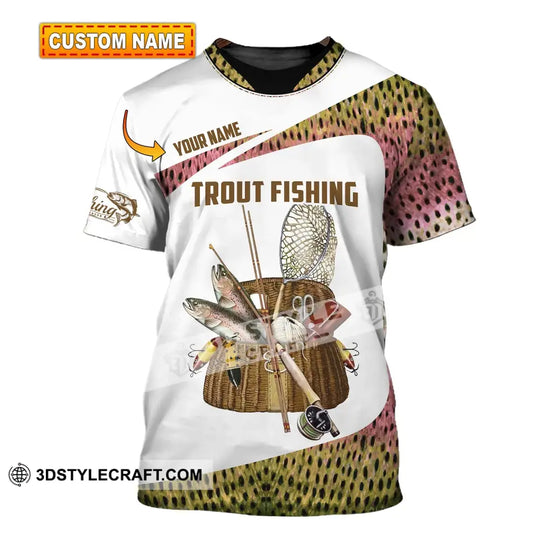 Man Shirt, Custom Name Fishing Shirt, Fishing Lover Shirt, Trout Fishing Hoodie Shirt Polo Long Sleeve style option 1