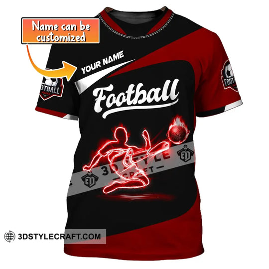 Man Shirt, Custom Name Football Shirt, Soccer T-Shirt, Gift for Football Lover style option 2