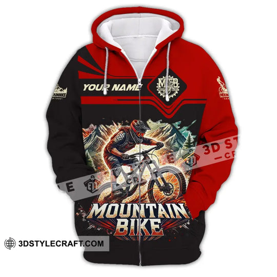 Man Shirt, Custom Name Shirt for Mountain Bike Lover, Mountain Bike Gift, Mountain Bike Hoodie Long Sleeve Shirt style option 3