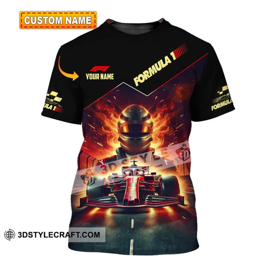 Man Shirt, Custom Name Formula One Shirt, F1 T-Shirt Hoodie Long Sleeve Shirt style option 1