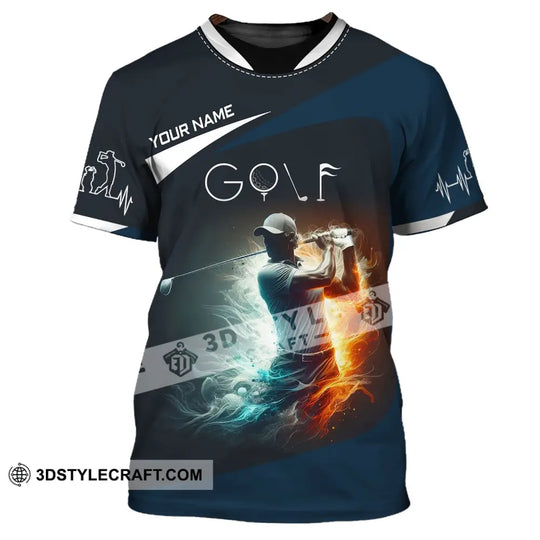 Man Shirt, Custom Name Golf Shirt, T-Shirt for Golf Club, Gift for Golf Lovers style option 3