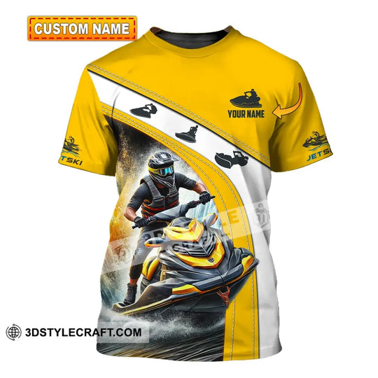 Man Shirt, Custom Name Jet Ski Shirt, Jet Ski Polo Long Sleeve, Jet Ski Gift style option 1