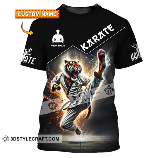 Man Shirt, Custom Name Karate Shirt, Karate Hoodie Polo Shirt Long Sleeve, Gift for Karate Lovers style option 1