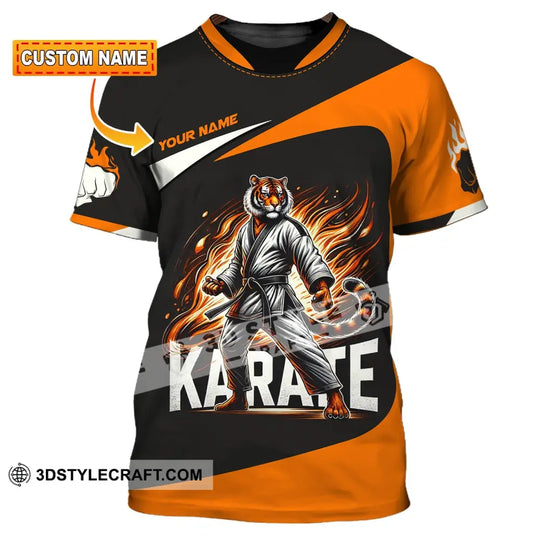 Man Shirt, Custom Name Karate Shirt, Karate Hoodie Shirt Polo Long Sleeve, Gift for Karate Lovers style option 1
