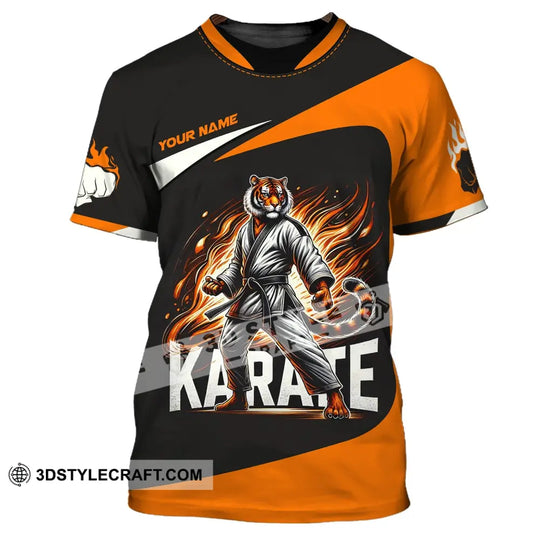 Man Shirt, Custom Name Karate Shirt, Karate Hoodie Shirt Polo Long Sleeve, Gift for Karate Lovers style option 2