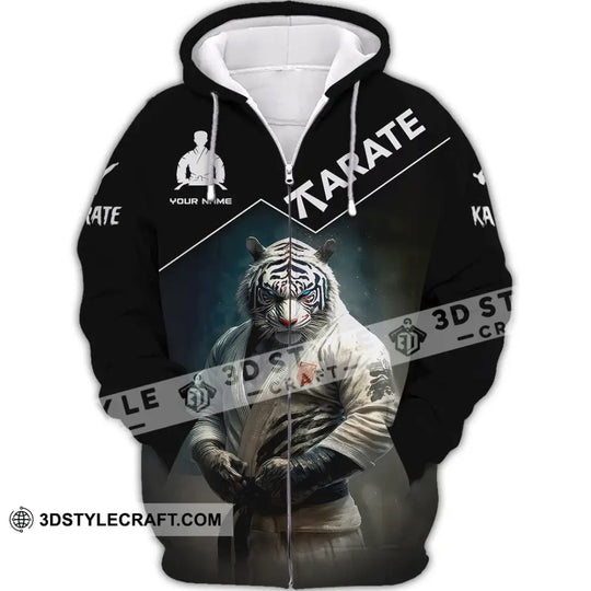 Man Shirt, Custom Name Karate Shirt, Karate Hoodie Shirt Polo Long Sleeve, Gift for Karate Lovers style option 3