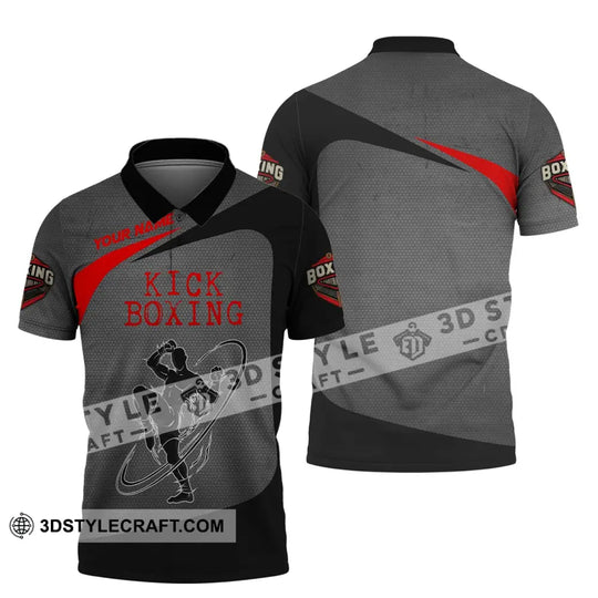 Man Shirt, Custom Name Kick Boxing Shirt, T-Shirt for Kick Boxing Lover, Gift for Kick Boxing Players style option 4
