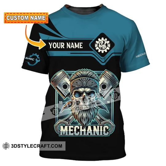 Man Shirt, Custom Name Mechanic Shirt, Mechanic Polo Shirt, Mechanic Apparel style option 1