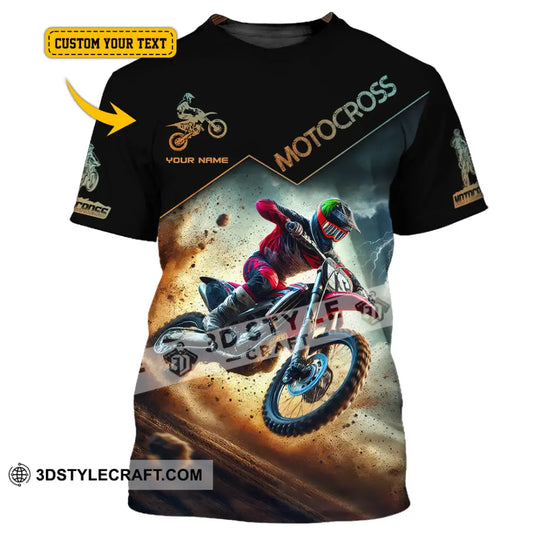 Man Shirt, Custom Name Moto Cross Shirt, Moto Cross Gift, Moto Cross Polo Shirt Long Sleeve Hoodie style option 1