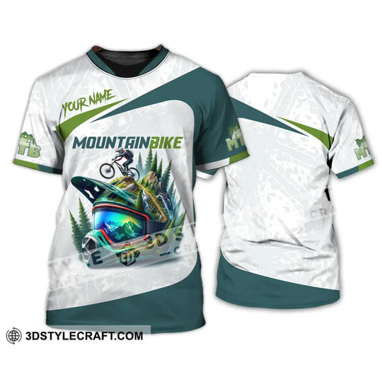 Man Shirt, Custom Name Mountain Bike Shirt, Mountain Bike Lover Gift, Mountain Bike Polo Shirt Long Sleeve Hoodie style option 2