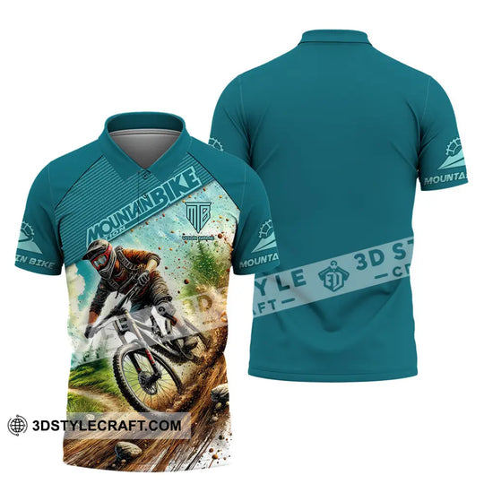 Man Shirt, Custom Name Mountain Bike Shirt, Mountain Bike Lover Hoodie Shirt Polo Long Sleeve Shirt style option 4