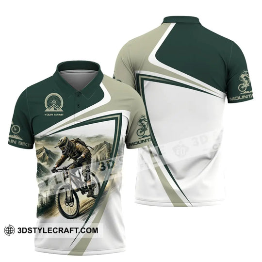 Man Shirt, Custom Name Mountain Bike Shirt, Mountain Bike Lover Hoodie Shirt Polo Long Sleeve Shirt style option 4