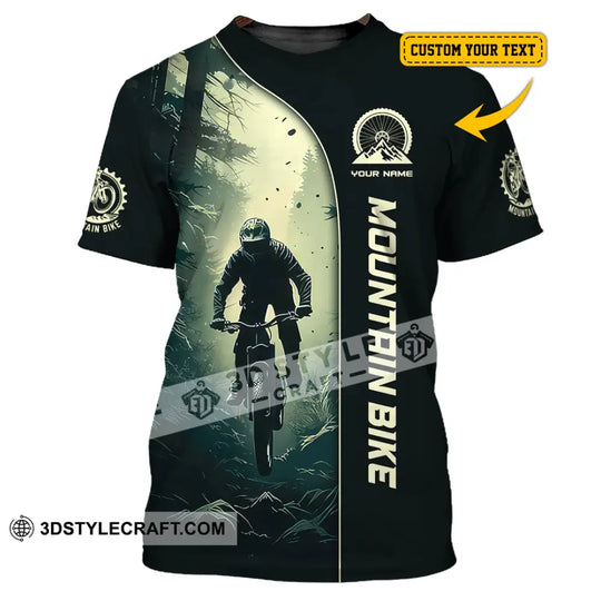 Man Shirt, Custom Name Mountain Bike Shirt, Mountain Bike Lover Hoodie Shirt Polo Long Sleeve Shirt style option 1
