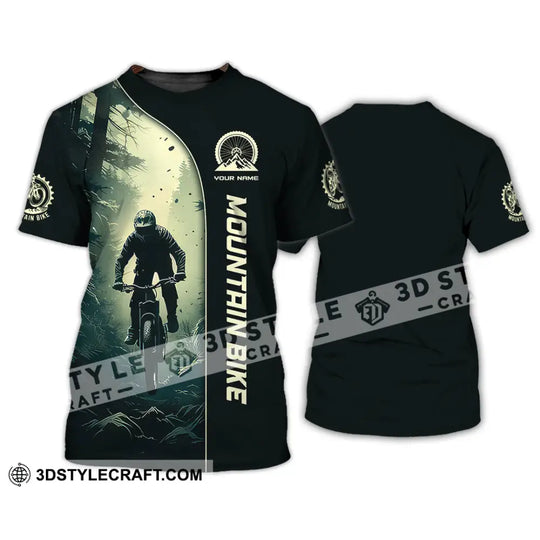 Man Shirt, Custom Name Mountain Bike Shirt, Mountain Bike Lover Hoodie Shirt Polo Long Sleeve Shirt style option 2