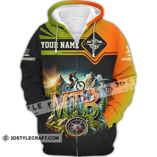 Man Shirt, Custom Name Mountain Bike Shirt, Mountain Bike Lover Hoodie Shirt Polo Long Sleeve Shirt style option 3