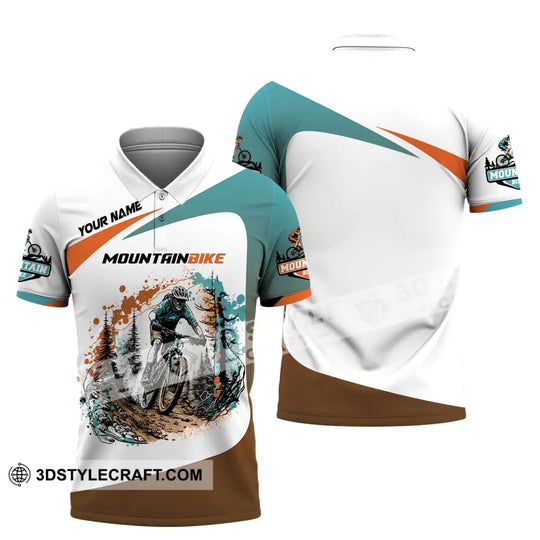 Man Shirt, Custom Name Mountain Bike Shirt, Mountain Bike Lover T-Shirt style option 4