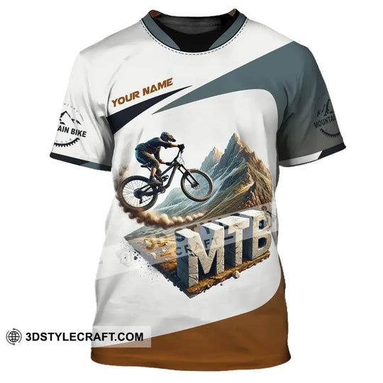 Man Shirt, Custom Name Mountain Bike Shirt, Mountain Bike Lover T-Shirt style option 2